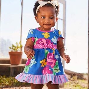 Matilda Jane Pink and Blue Floral Dress